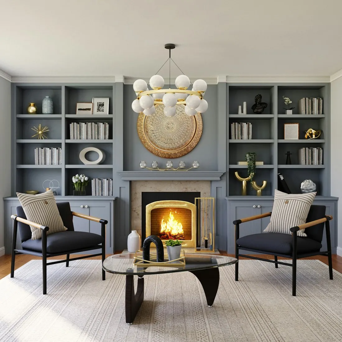 Warm neutral room illustrating the Lumina studio aesthetic
