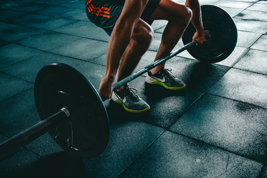 Strength equipment in a training space